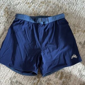 Tracksmith Women's Blue and Orange Athletic Shorts